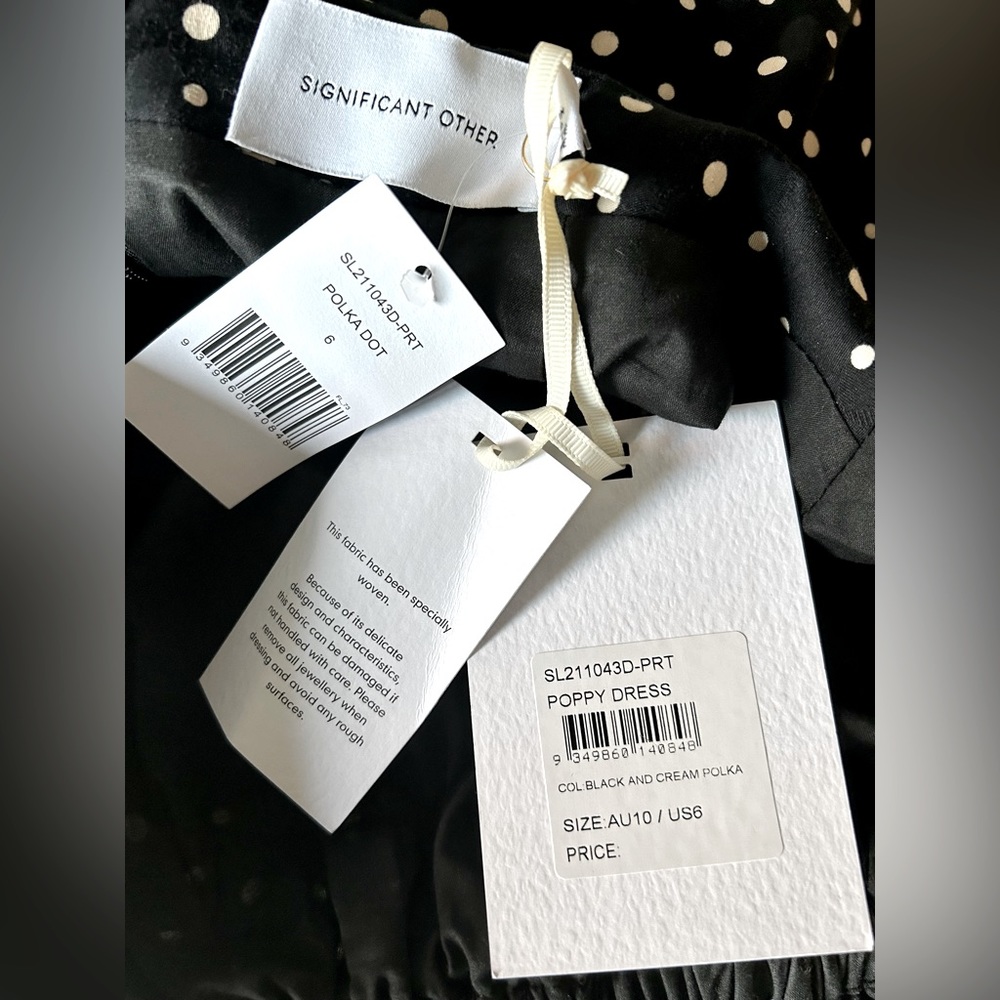 Significant Other: Poppy Polkadot Cut-out Midi Dress - Picture 8 of 8